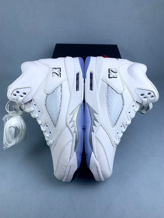 Nike Air Jordan 5 Retro White Metallic