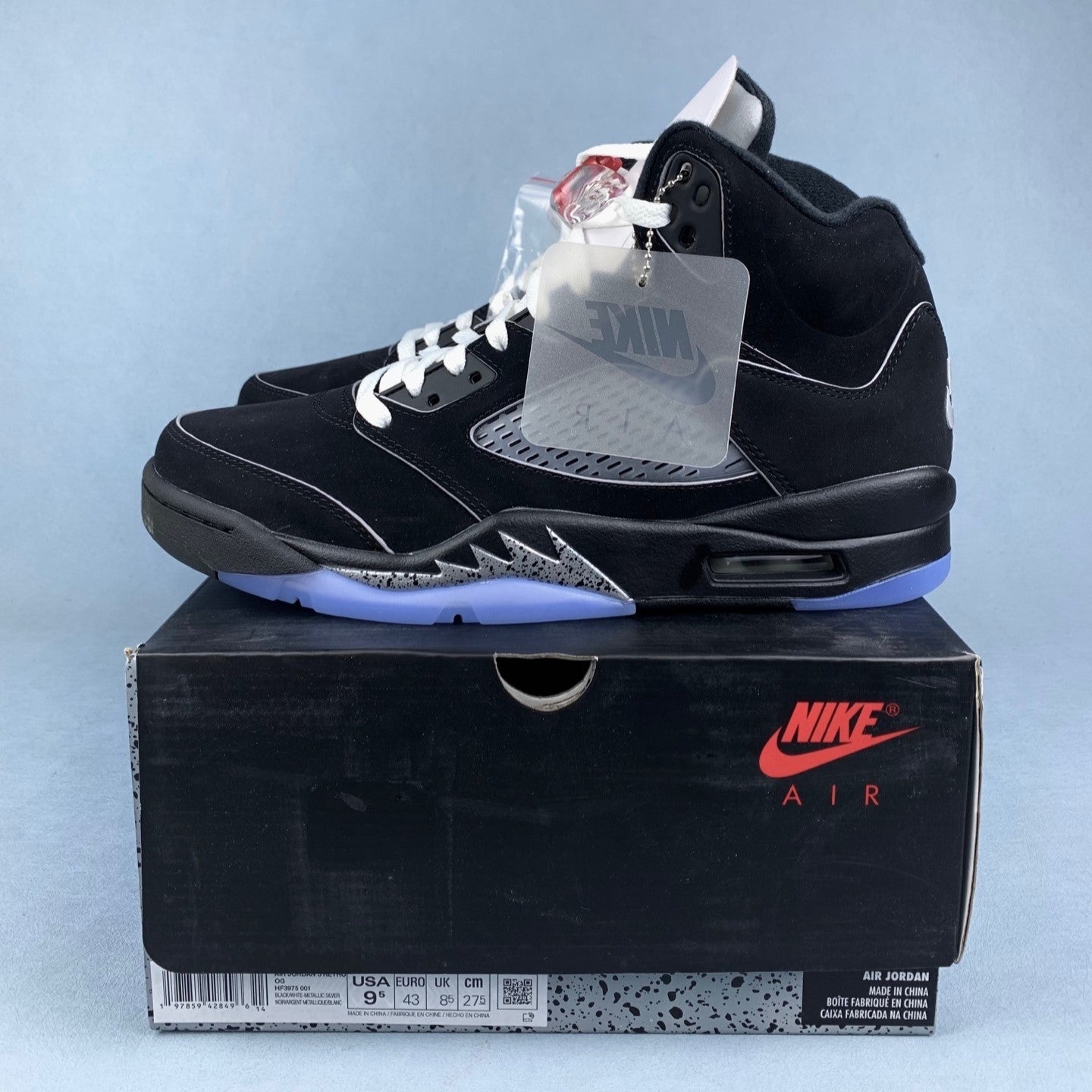 Nike Air Jordan 5 Black Metallic