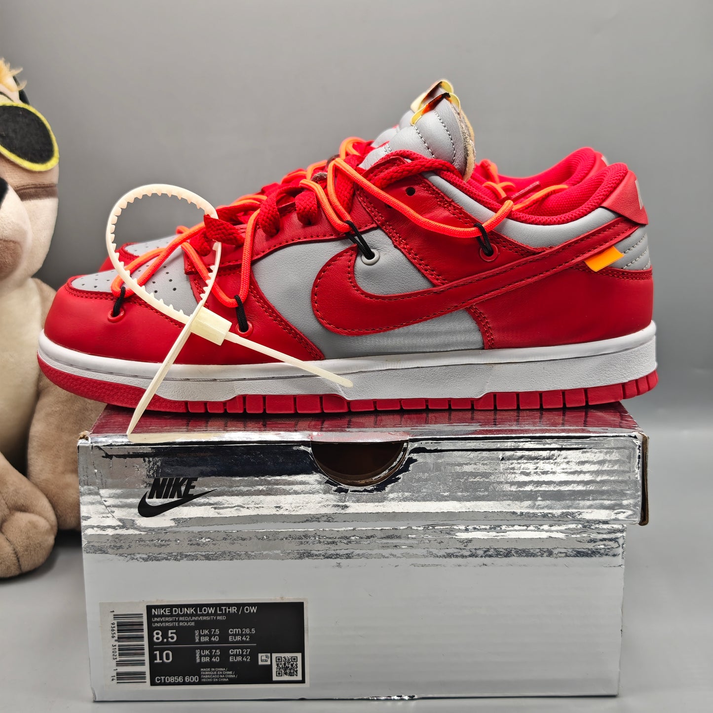 Nike Dunk Low x Off-White University Red