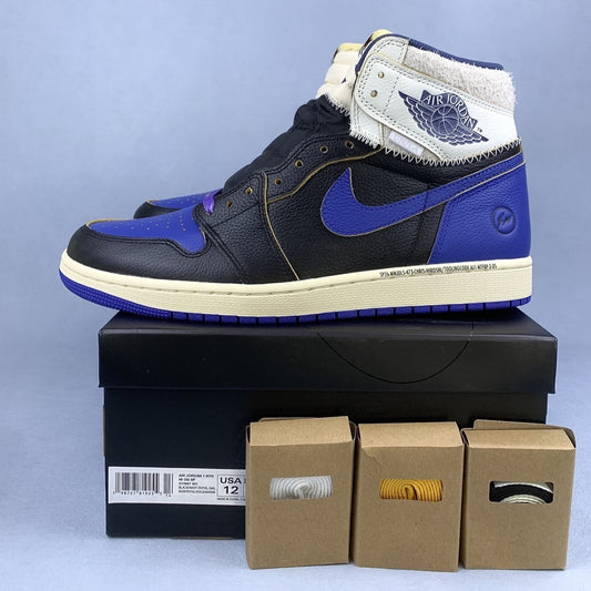 Nike Air Jordan 1 Retro High OG SP x Fragment x Union LA Black / Sport Royal