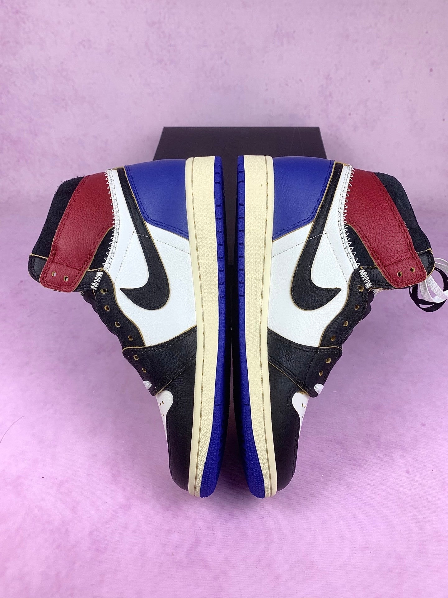 Nike Air Jordan 1 Retro High OG SP x Fragment x Union LA Varsity Red / Sport Royal